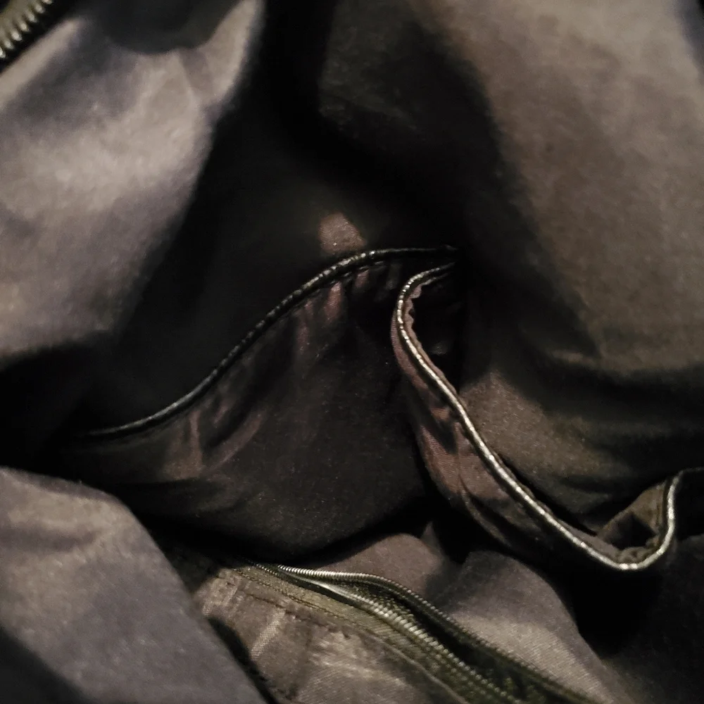 Breezy Couture Woven Black Shoulder Bag